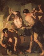 Luca Giordano Vulcan's Forge oil painting on canvas